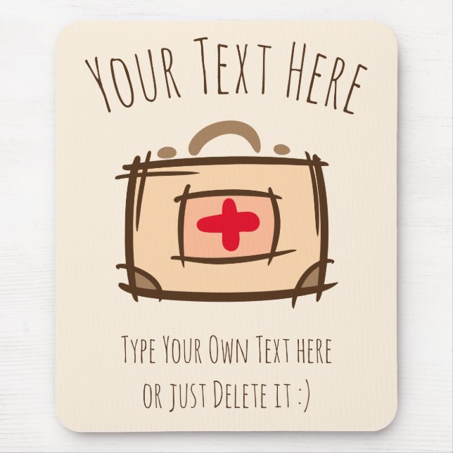 Doctor, emergency, nurse, paramedic gift Template Mouse Mat (Front)