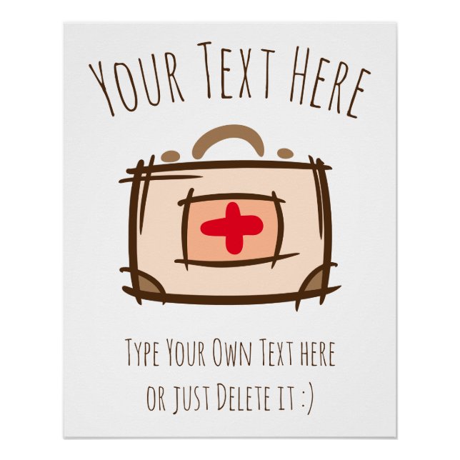 Doctor, emergency, nurse, paramedic gift Template Poster (Front)