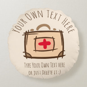 Doctor, emergency, nurse, paramedic gift Template Round Cushion