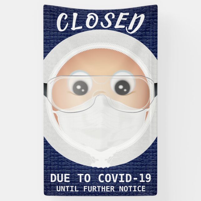Doctor Emoji | Business Closed Banner (Vertical)