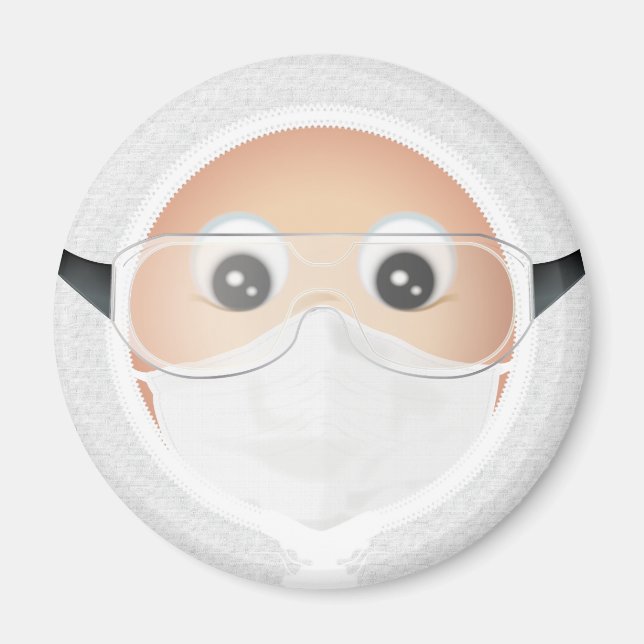 Doctor Emoji Magnet (Front)