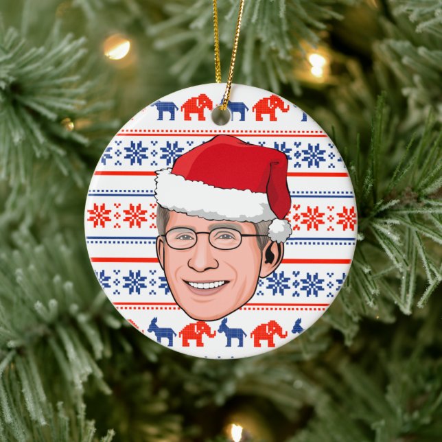DOCTOR FAUCI Christmas Ceramic Tree Decoration (Tree)