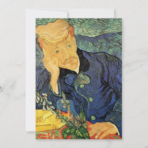 Doctor Gachet by Vincent van Gogh Retirement Invitation