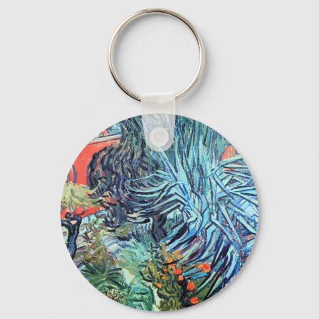 Doctor Gachet's Garden, Auvers by Vincent van Gogh Key Ring (Front)