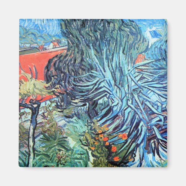 Doctor Gachet's Garden, Auvers by Vincent van Gogh Magnet (Front)
