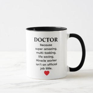 Doctor gift future doctor female doctor eye funny mug