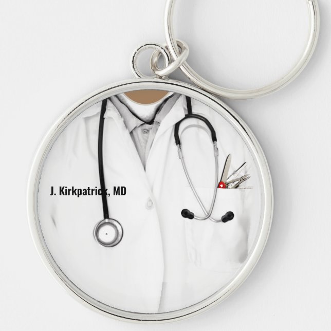 Doctor Gift Personalised Key Ring (Front)