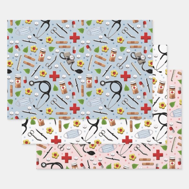 Doctor Gift Wrapping Paper Sheet (Set)