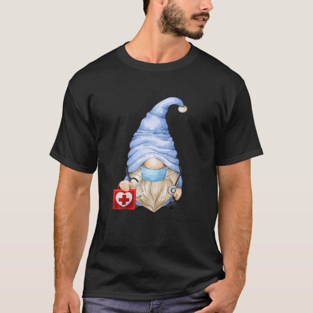 Doctor Gnomie For Xmas Matching Couple - Funny Sur T-Shirt (Front)