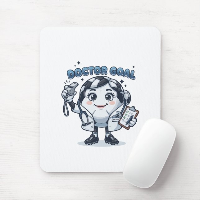  Doctor Goal Soccer  Mouse Mat (With Mouse)
