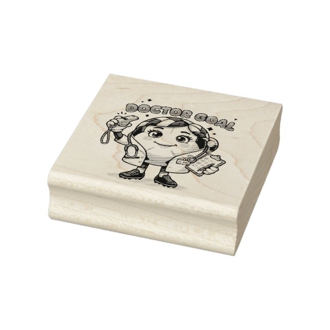  Doctor Goal Soccer  Rubber Stamp (Stamp)