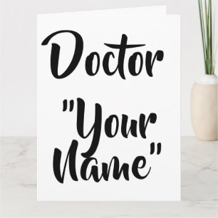 Doctor Graduation Card