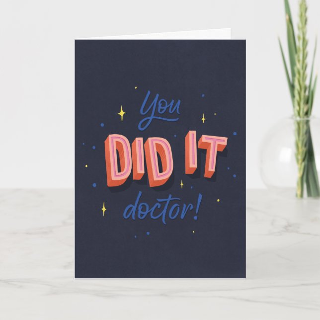 Doctor Graduation Congratulations Card (Front)