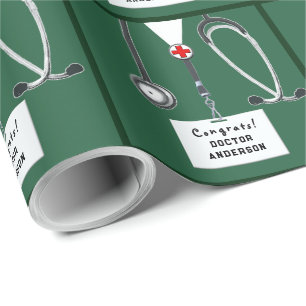 Doctor Graduation Gift Wrapping Paper