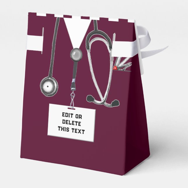 Doctor Graduation Party Favour Box (Back Side)