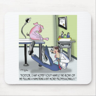 Doctor Handles Pulled Hamstring Unprofessionally Mouse Mat