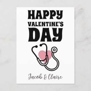 doctor, Happy valentines day personalise name Postcard