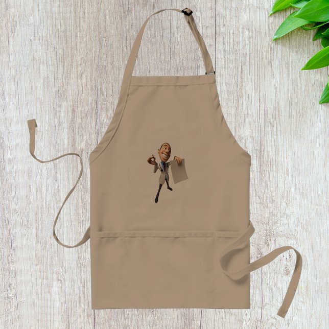 Doctor Holding Some Paper Apron (Creator Uploaded)