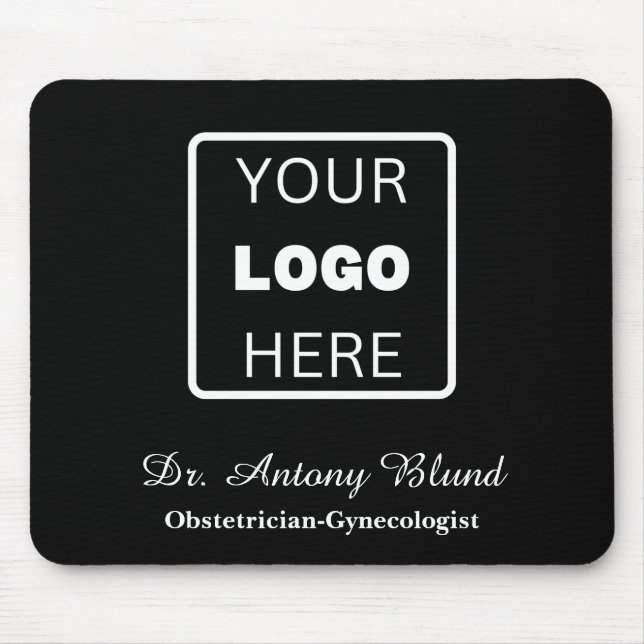 Doctor Hospital Clinic Logo w/ name and speciality Mouse Mat (Front)