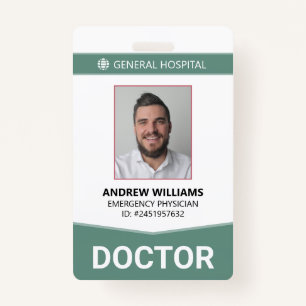 Doctor Hospital Medical Staff ID Badge