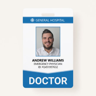 Doctor Hospital Medical Staff ID ID Badge