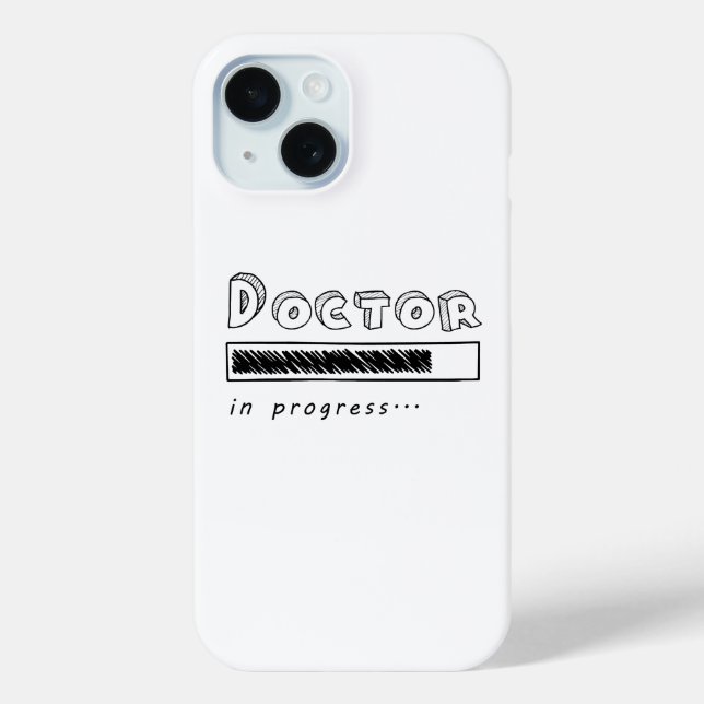 Doctor In Progress Funny Med Student Loading Bar Case-Mate iPhone Case (Back)