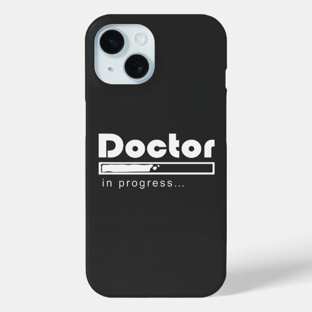 Doctor in Progress Loading Bar Funny Med Student Case-Mate iPhone Case (Back)