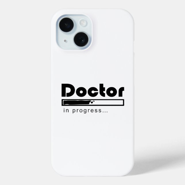 Doctor in Progress Loading Bar Funny Med Student Case-Mate iPhone Case (Back)