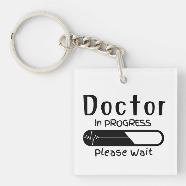 Doctor in Progress Please Wait  Key Ring (Front)