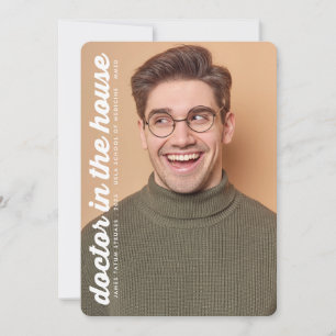 DOCTOR IN THE HOUSE RETRO 2 Photo GRAD MEDICAL Announcement