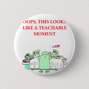 doctor joke 6 cm round badge