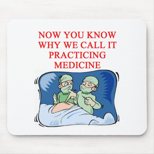 DOCTOR joke Mouse Mat (Front)