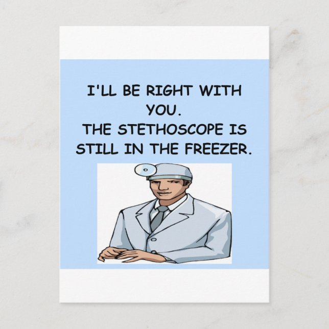 DOCTOR joke Postcard (Front)