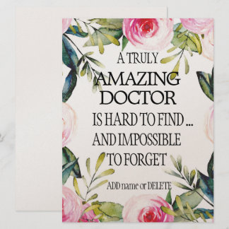Doctor Leaving Gift Thank you Goodbye Appreciation Card