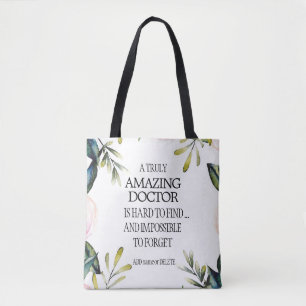 Doctor Leaving Gift Thank you Goodbye Appreciation Tote Bag