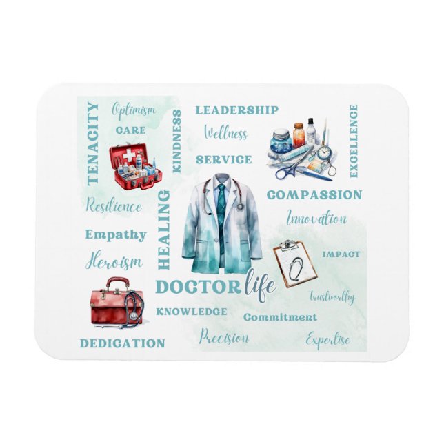 Doctor Life Flexible Photo Magnet (Horizontal)
