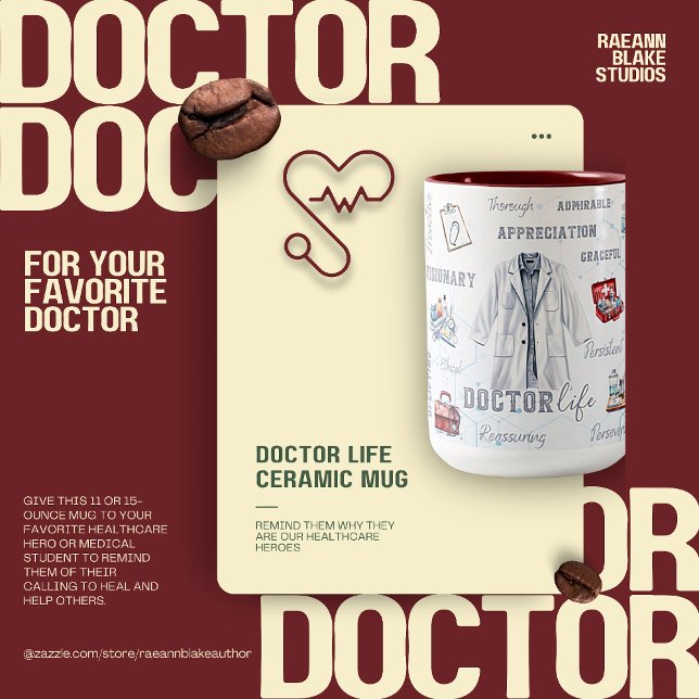 Doctor Life Two-Tone Ceramic Mug (Creator Uploaded)