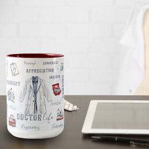 Doctor Life Two-Tone Ceramic Mug