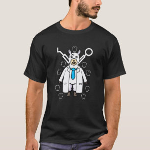 Doctor Llama Funny Dentist Animal Dental T-Shirt