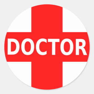 Doctor Logo Classic Round Sticker