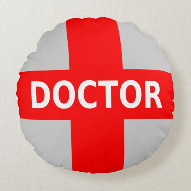 Doctor Logo Round Cushion (Front)