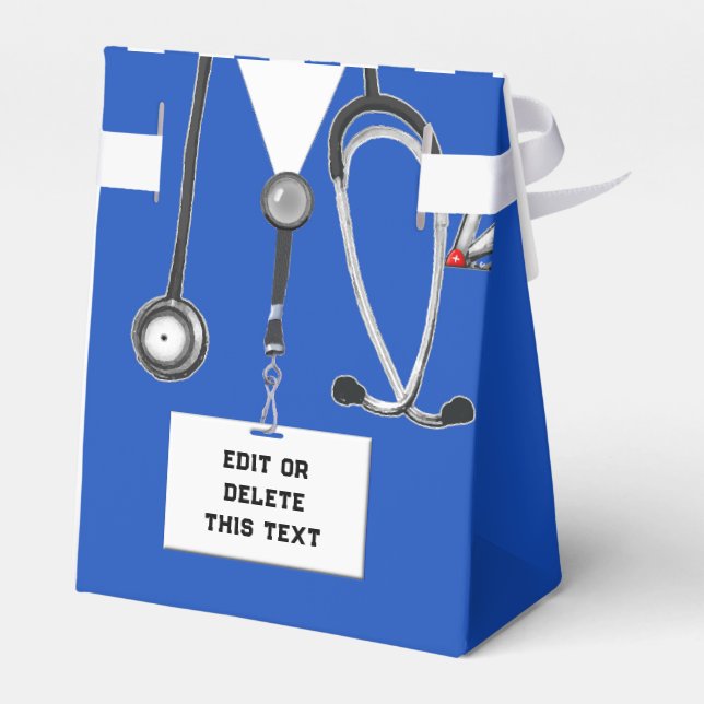 Doctor Med School Grad Favor Box (Back Side)