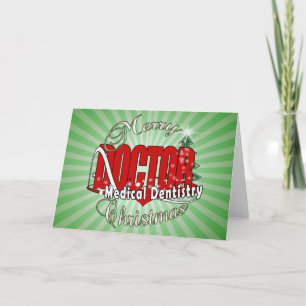 DOCTOR MEDICAL DENTISTRY MERRY CHRISTMAS HOLIDAY CARD