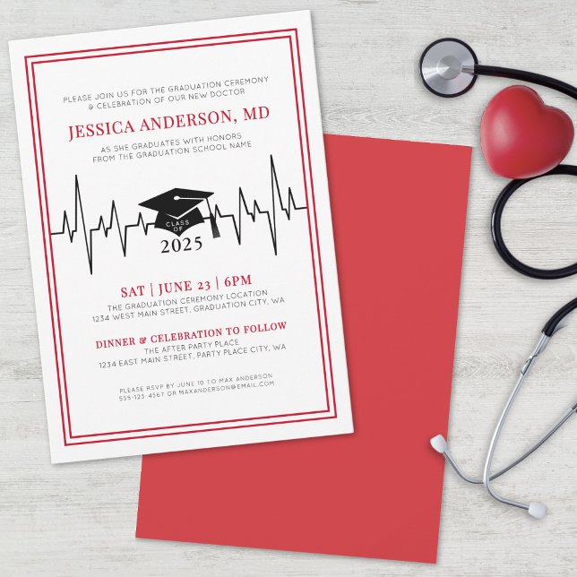 Doctor Medical Nursing School Graduation Invitation (Doctor Medical Nursing School Graduation Invitation)