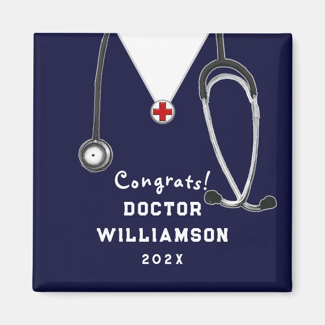 Doctor Medical School Congrats Gift Magnet (Front)