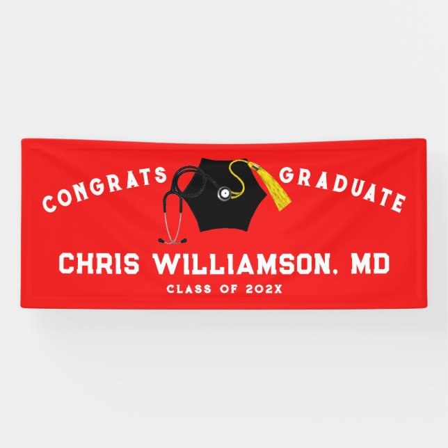 Doctor Medical School Grad Banner (Horizontal)