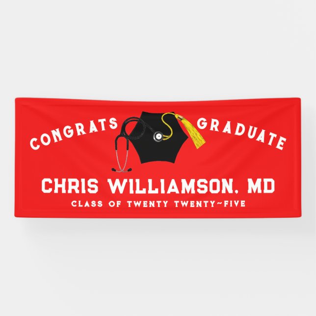 Doctor Medical School Grad Banner (Horizontal)