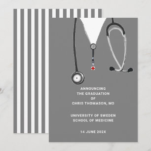 Doctor Medical School Graduation Announcement