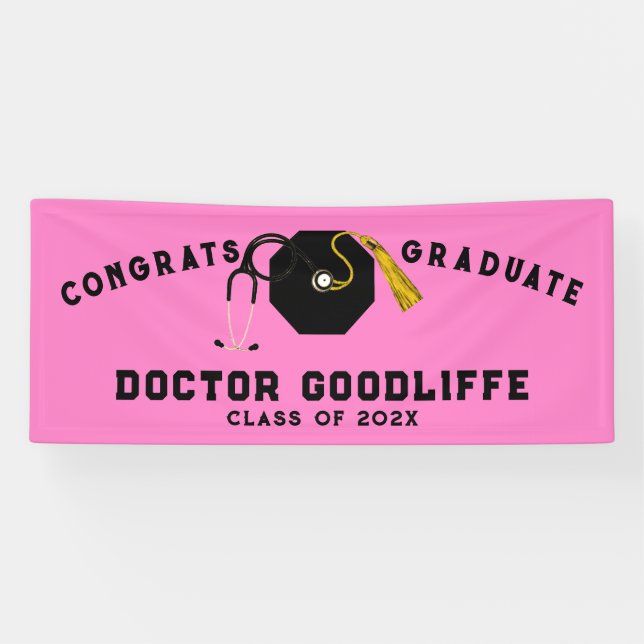 Doctor Medical School Graduation Banner (Horizontal)