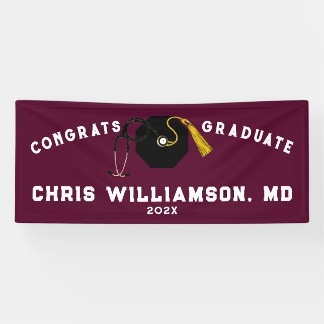 Doctor Medical School Graduation Banner (Horizontal)